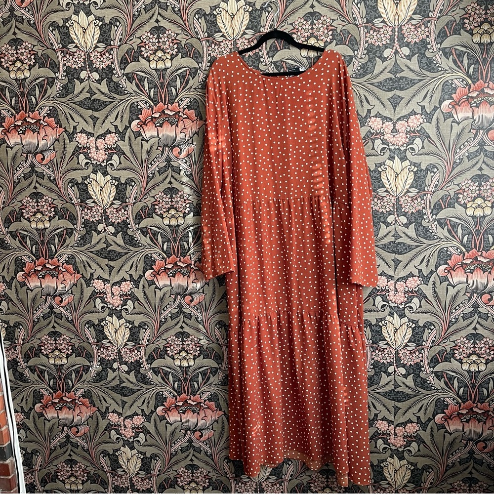 Asos Plus Size Polka Dot Maxi Dress
